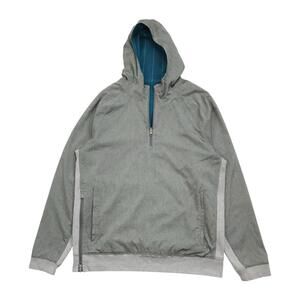 Lululemon Reversible Hoodie Mens XL Gray Sundown to Sunup Pullover Jacket Zip Up